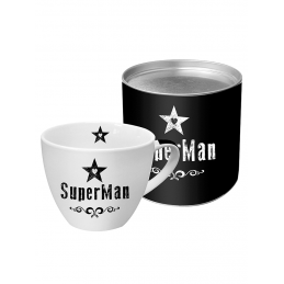 Akcesoria/ceramika Duży kubek "Super Man" w kolorze biało-czarnym - 400 ml 70,00 zł