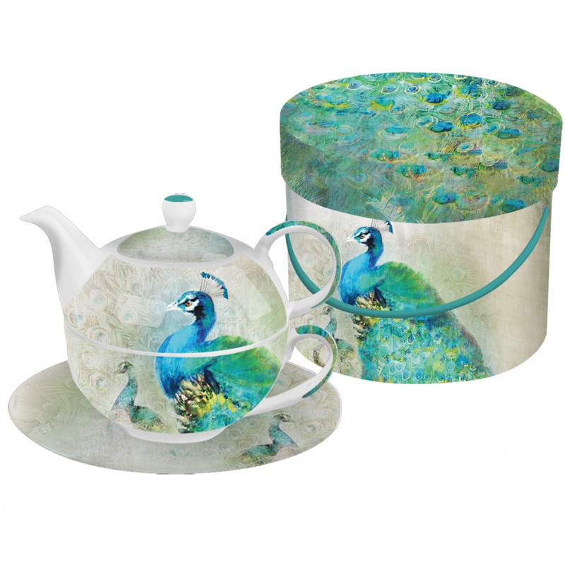 Akcesoria/ceramika 2-częściowy zestaw do herbaty "Peacock Royale" 185,00 zł